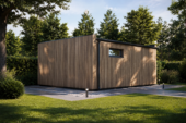 Gartenhaus PREMIUM (34mm + Holzverschalung), 6.5x4.5m, 30m² Extra Isoliert – Bild 4