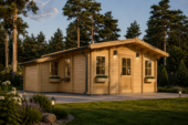 Blockbohlenhaus Daniela 43m²