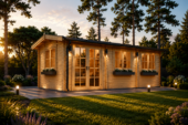 Gartenhaus ELENA (44 oder 66 mm) – 6,6 × 3 m (20 m²)