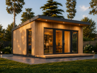 Gartenhaus EMIL (34mm + Holzverschalung ), 5x4m, 20m²