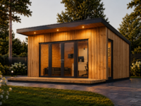 Gartenhaus EMIL (34mm + Holzverschalung ), 5x3m, 15m²