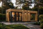 Gartenhaus PREMIUM mit Terrasse 5x3 m, 15 m² + 9 m² Isoliert Extra Isoliert – Bild 4