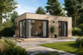 Gartenhaus PREMIUM (34mm + Holzverschalung), 6.5x4.5m, 30m²