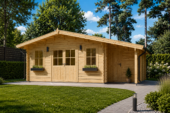Premium Gartenhaus  CLAUDIA (44-66mm) 28m², 7x4m – Bild 5