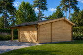 Premium Gartenhaus  CLAUDIA (44-66mm) 28m², 7x4m – Bild 3