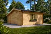 Premium Gartenhaus  CLAUDIA (44-66mm) 28m², 7x4m – Bild 4