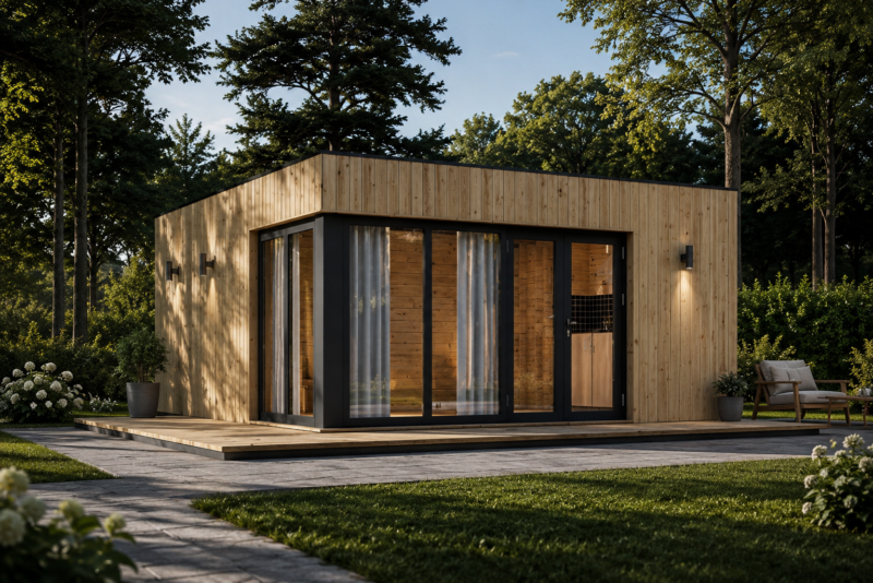 Premium Gartenhaus TOBI, 6×5 m – 30 m² Extra Isoliert
