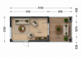 Gartenhaus PREMIUM mit Terrasse 5x3 m, 15 m² + 9 m² Isoliert Extra Isoliert – Bild 6