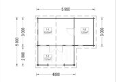 Gartenhaus IRIS (44 oder 66 mm) · 26 m² – Bild 5