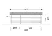 Gartenhaus LEONIE 28m² 7x4M – Bild 8