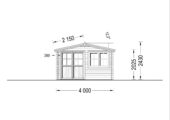 Premium Gartenhaus LINZ 4X3 m, 12 m² – Bild 6