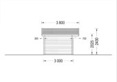 Premium Gartenhaus LINZ 4X3 m, 12 m² – Bild 9