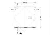 Premium Gartenhaus LINZ 5x5m, 25m² – Bild 6