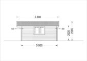 Premium Gartenhaus LINZ 5x5m, 25m² – Bild 8