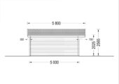 Premium Gartenhaus LINZ 5x5m, 25m² – Bild 5