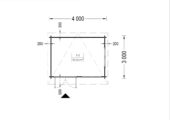 Gartenhaus LINZ 4X3 m , 12m² mit Pultdach – Bild 6