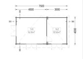 Gartenhaus MARINA 30 m² – Bild 5