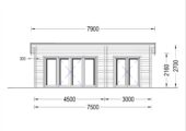 Gartenhaus MARINA 30 m² – Bild 6