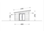 Gartenhaus MARINA 30 m² – Bild 7