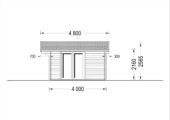 Gartenhaus MARTINA, 5x4m, 20m² – Bild 8