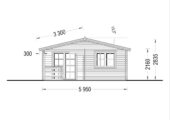 Blockbohlenhaus BASEL 6x6 m, 36 m² – Bild 9