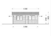 Blockbohlenhaus BASEL 6x6 m, 36 m² – Bild 10