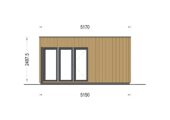 Gartenhaus PREMIUM 5x3 m, 15 m² Isoliert – Bild 10
