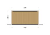Gartenhaus PREMIUM 5x3 m, 15 m² Isoliert – Bild 7