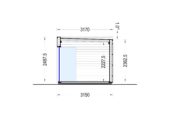 Gartenhaus PREMIUM 5x3 m, 15 m² Isoliert – Bild 9