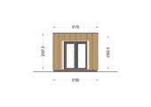Gartenhaus PREMIUM mit Terrasse 5x3 m, 15 m² + 9 m² Isoliert Extra Isoliert – Bild 7