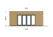 Premium Gartenhaus Tobi (34mm + Holzverschalung), 6x3m, 18m² – Bild 7