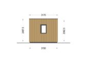 Premium Gartenhaus Tobi (34mm + Holzverschalung), 6x3m, 18m² – Bild 10