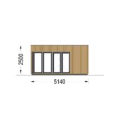 Premium Gartenhaus TOBI, 6×5 m – 30 m² Extra Isoliert – Bild 9