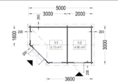 Gartenhaus KILIAN, 5x3m, 15m² – Bild 6