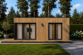 Premium Gartenhaus (34–44 mm + Holzverschalung), 6,5×4,5 m – 30 m² – Bild 2