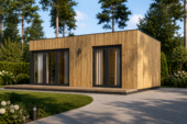 Premium Gartenhaus (34–44 mm + Holzverschalung), 6,5×4,5 m – 30 m² – Bild 3