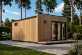 Premium Gartenhaus (34–44 mm + Holzverschalung), 6,5×4,5 m – 30 m² – Bild 5