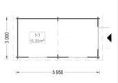 Gartenhaus STRAUBING, 3x6m, 18m² – Bild 6