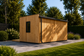 Premium Gartenhaus Tobi (34mm + Holzverschalung), 6x3m, 18m² – Bild 2