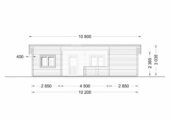 Blockbohlenhaus ULRICH (44 oder 66 mm) · 70 m² · Flachdach – Bild 8