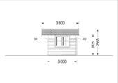 Gartenhaus WIEN 5x3 m, 15 m² – Bild 6