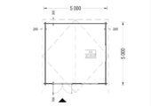 Premium Gartenhaus WIEN, 5x5 m, 25 m² – Bild 9