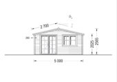 Premium Gartenhaus WIEN, 5x5 m, 25 m² – Bild 6
