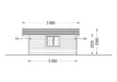 Premium Gartenhaus WIEN, 5x5 m, 25 m² – Bild 5