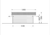 Premium Gartenhaus WIEN, 5x5 m, 25 m² – Bild 8