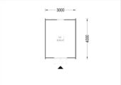 Gartenhaus BRITA 3x4 m, 12 m² – Bild 5