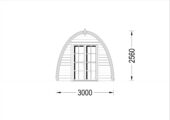 Gartenhaus BRITA 3x6 m, 18 m² – Bild 6