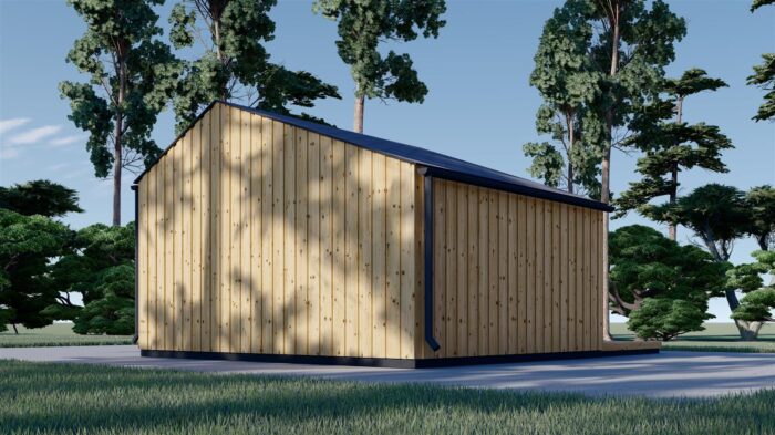 Premium Gartenhaus TONIA (34 mm + Holzverschalung), 5x4 m, 20 m²