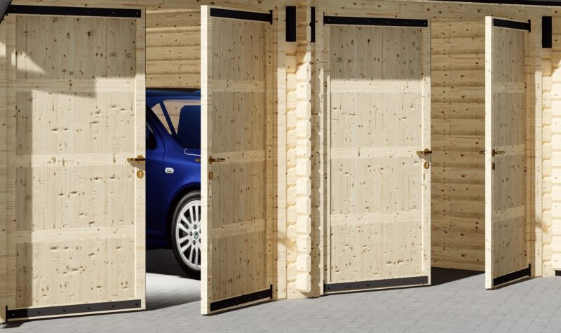 Garagentor - Doppelflügeltür aus Holz