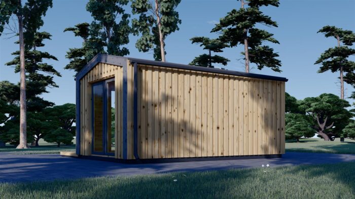Gartenhaus EMMY (34 mm + Holzverschalung), 5x3 m, 15 m²